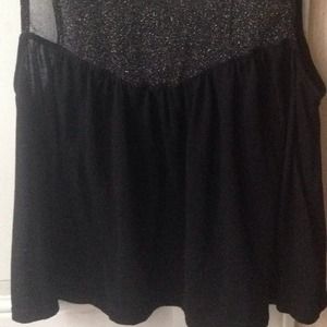 Black sparkle blouse