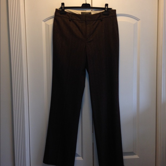 Brown pinstripe trouser NWOT