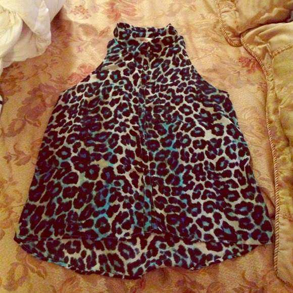 Cheetah tank top