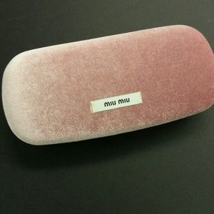 MIU MIU eye frame velvet case