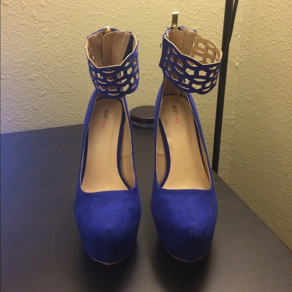 Never worn royal blue heels!