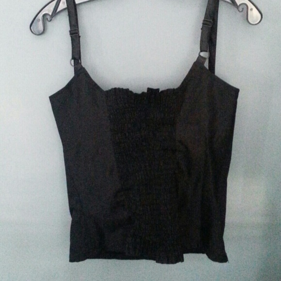 Black Small spaghetti strap blouse - Picture 2 of 4