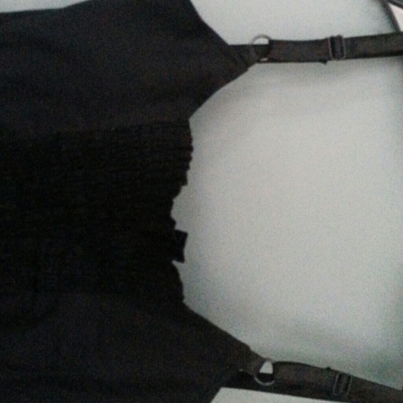 Black Small spaghetti strap blouse - Picture 3 of 4