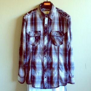 BKE Men's Plaid Shirt. Size L.