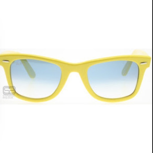 Yellow ray ban wayfarers