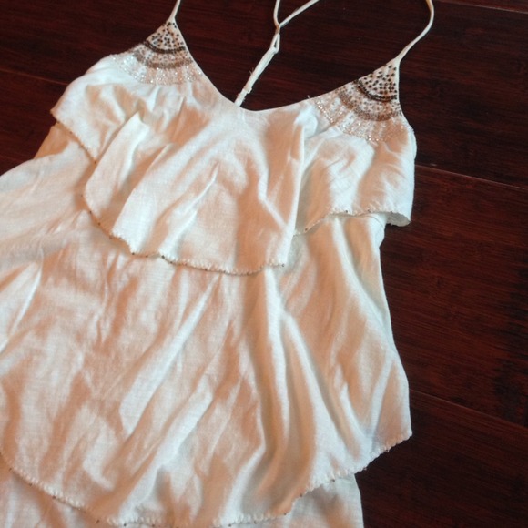 2xHP 1/31 & 2/21! AE Ruffled Beaded Dress - Picture 2 of 4