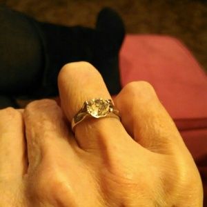 CZ Engagement Ring Sz 6