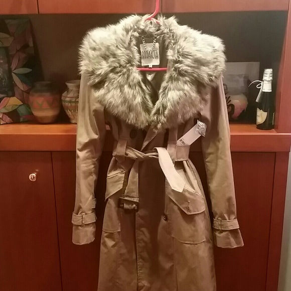 NWT BB Dakota fur lined jacket