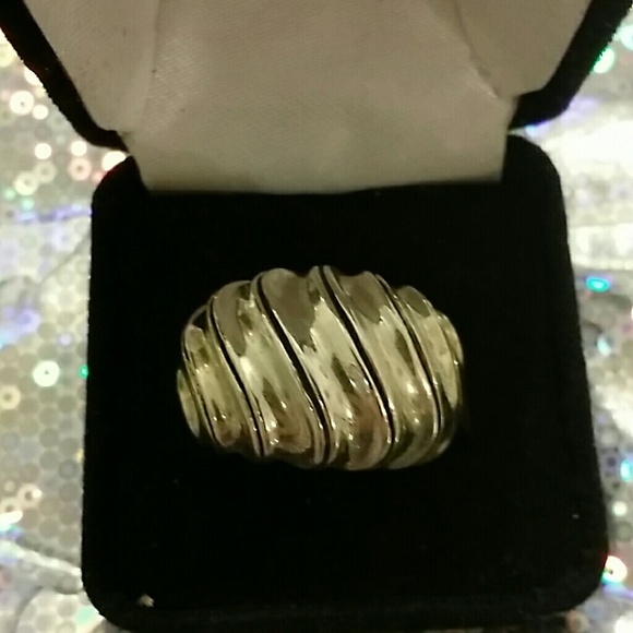 Sterling silver thick ring