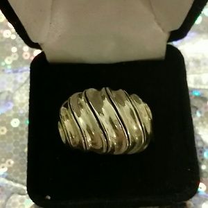 Sterling silver thick ring
