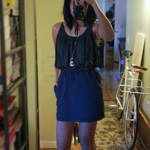 American Apparel Fleece Skirt with Pockets