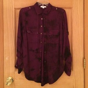 Garage purple button up