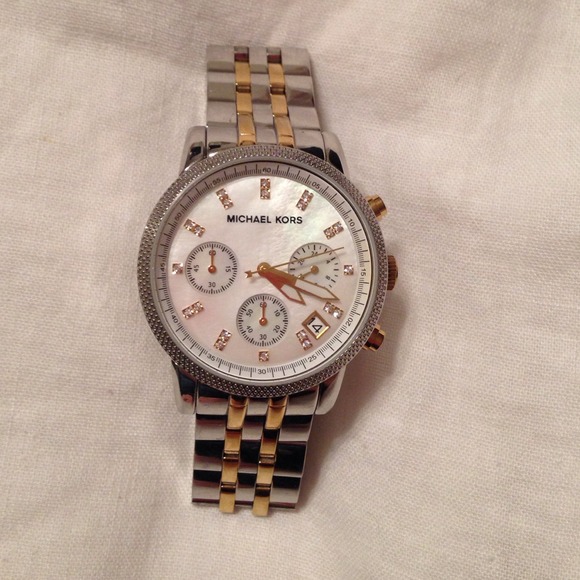 Michael Kors silver and gold watch