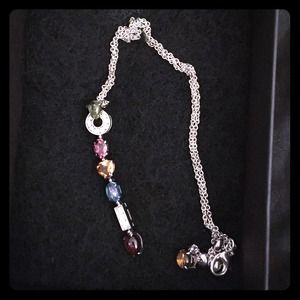 18k Bvlgary Necklace Authentic multi gems