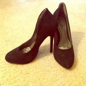 Black Velvet Heels