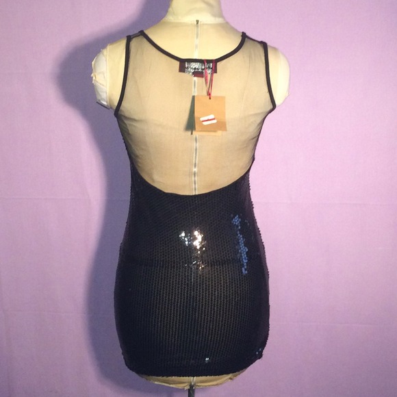 💐💐💐Spring Sale🎉Sheer Black Dress Sugar & Spice - Picture 3 of 4