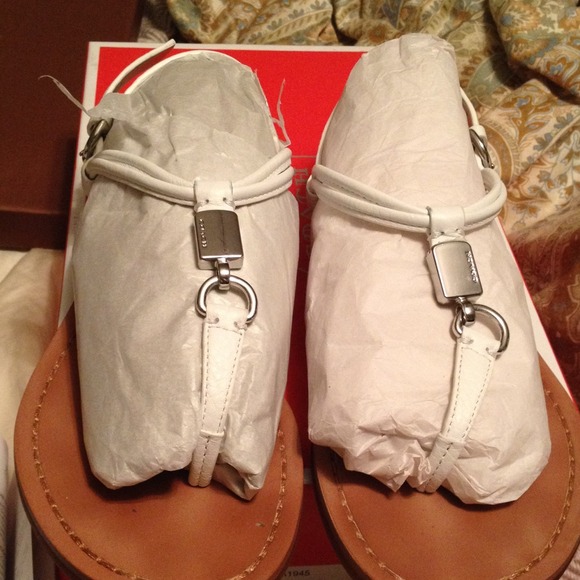 Coach Leather Sandals
