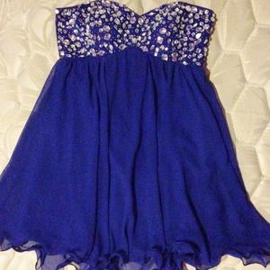 Royal blue dress