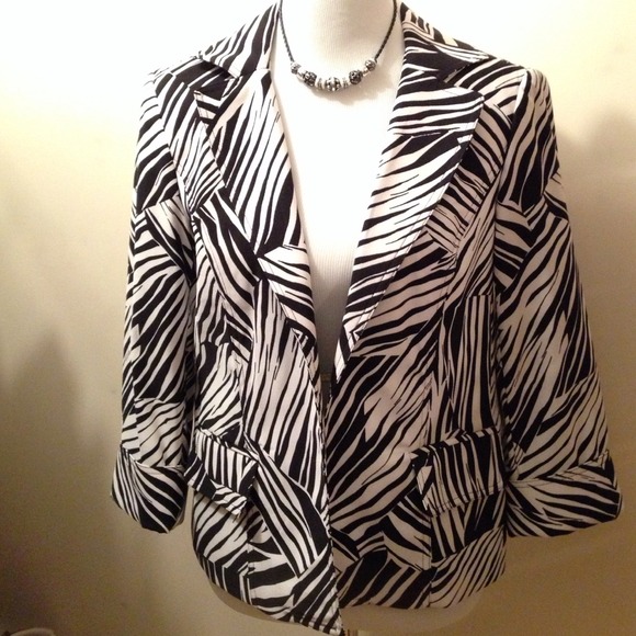 RL black and white print jacket