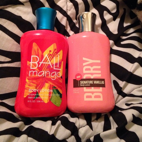 Bath and Body Works Lotions . Both full .