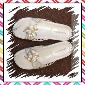 Nine West White Sandal