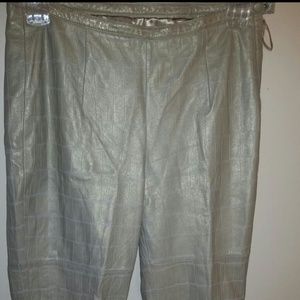 Real leather pants