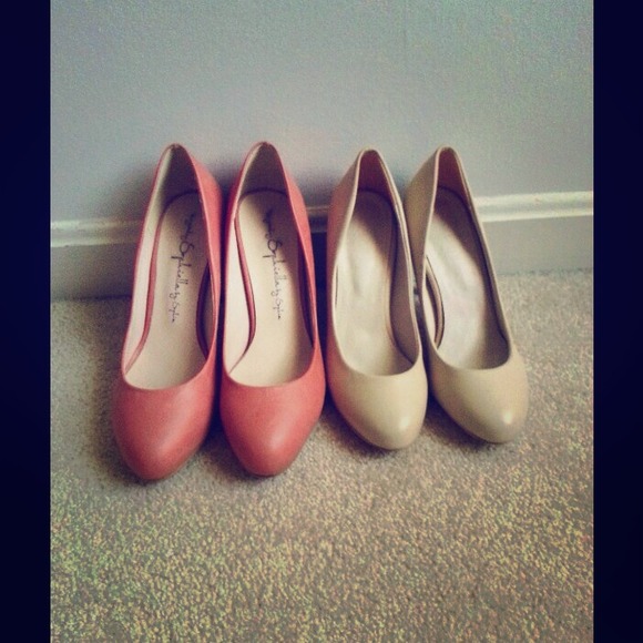 Pink & White(Cream) Heels