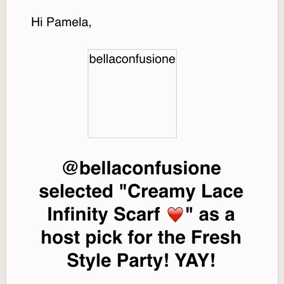 Creamy Lace Infinity Scarf 🎉HP 2/16🎉 - Picture 3 of 3