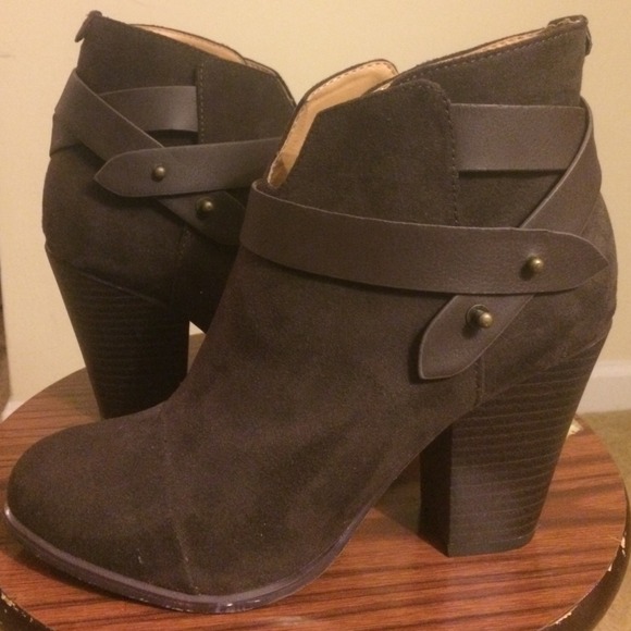 Suede ankle boots