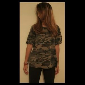 Topshop Camo Tee