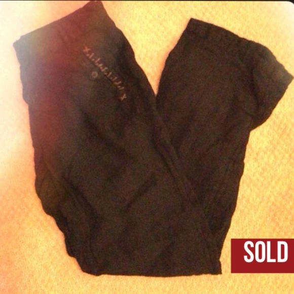 Size Small Miilla black linen pant with detail