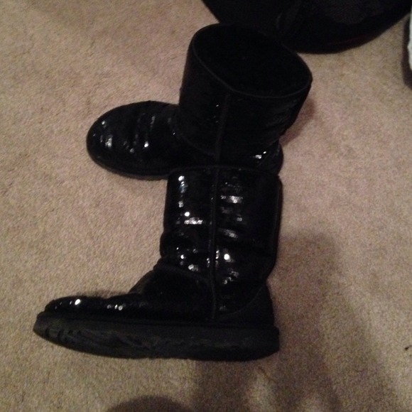 Black sequined Uggs - Picture 4 of 4