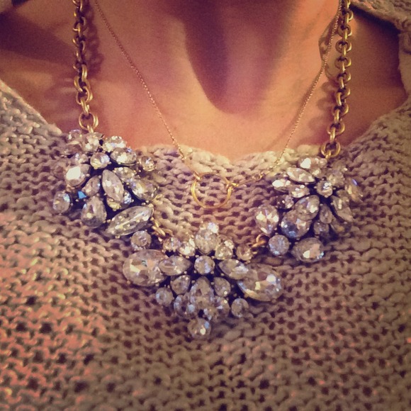 J. Crew Jewelry - Nwt jcrew crystal clusters necklace statement
