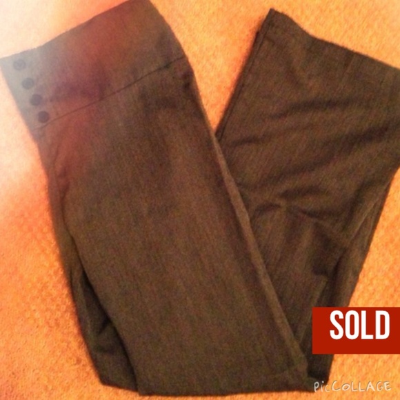 SOLD Lime brand gray slip on dress pants size 7