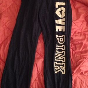 Pink sweat pants