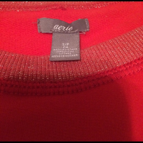Red Aerie Sweatshirt - Picture 2 of 3