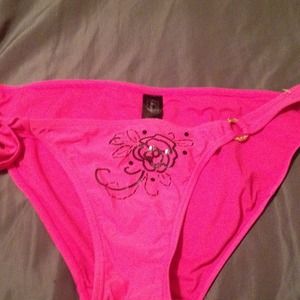 Pink bikini bottoms
