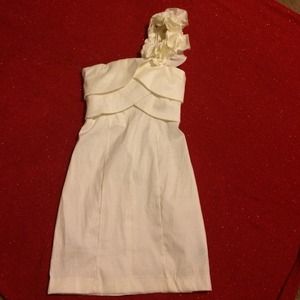 White elegant party dress.