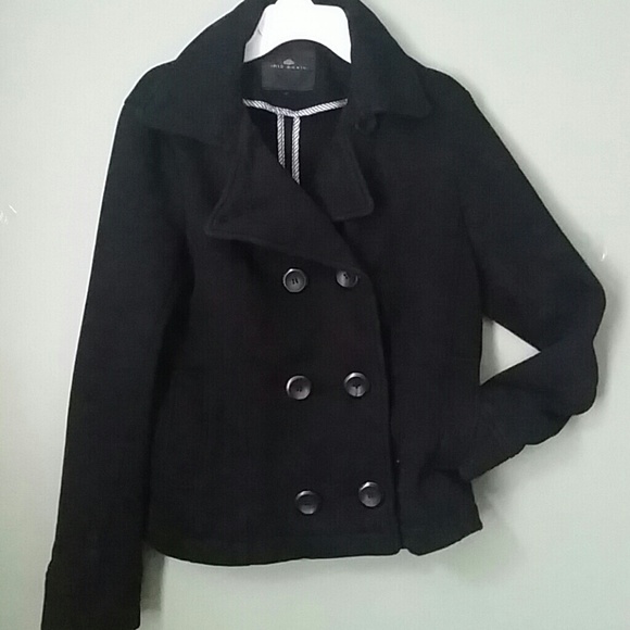 Black short peacoat - Picture 3 of 4