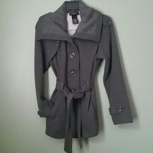 Gray peacoat