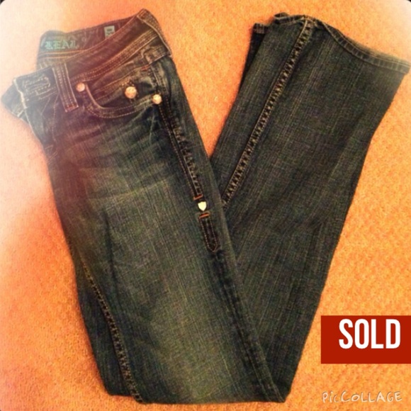 SOLD Medium 14 size Sang Real jeans 33" inseam