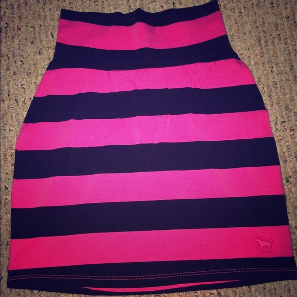 SOLD ON EBAY!! Striped high waisted skirt PINK