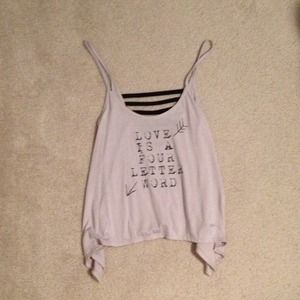 Super cute cut out back tank