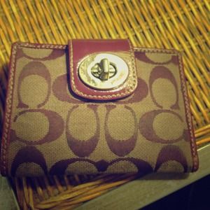 Purple coach wallet