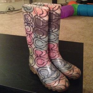 Coach rain boots :)