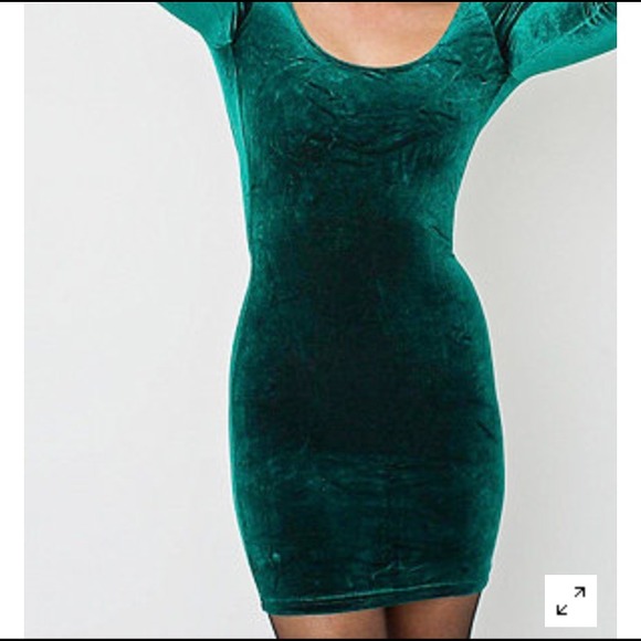 American Apparel Velvet Mini Dress