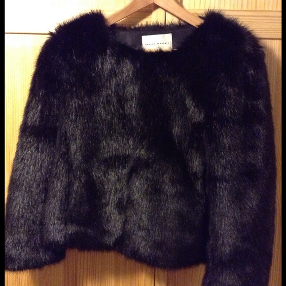 Banana Republic  faux fur jacket.