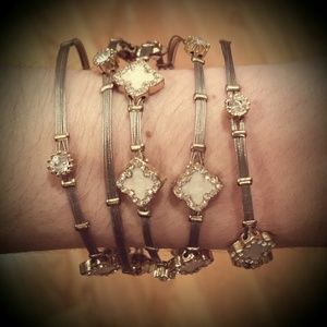 Gold and Silver Bangle Bracelets