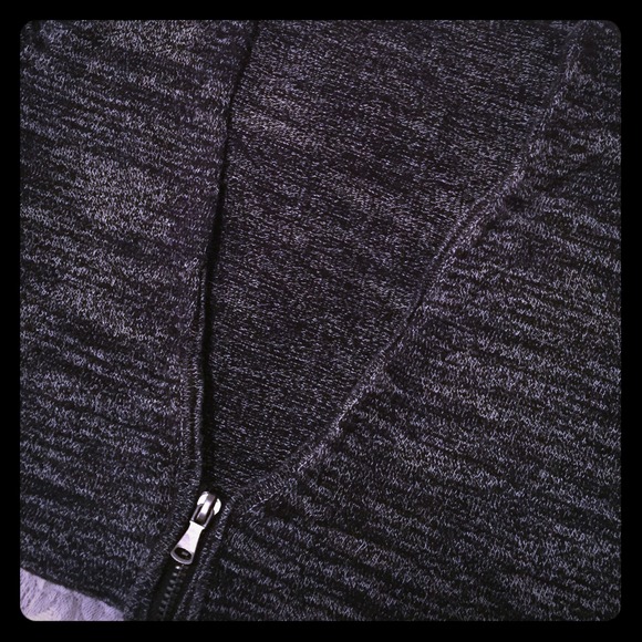 LOFT Space Dye Zip Sweater
