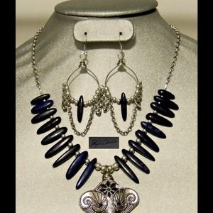 Princess Prize Lapis Lazuli Elephant Necklace Set